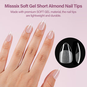 Misssix nail file beside 5-in-1 gel glue illustrating neat finishing and bond