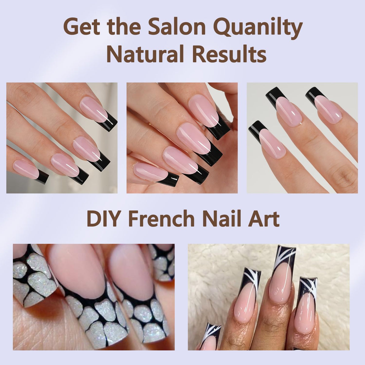 Misssix size array spread across 15 sizes with 16 pieces each to ensure accurate fit for every nail