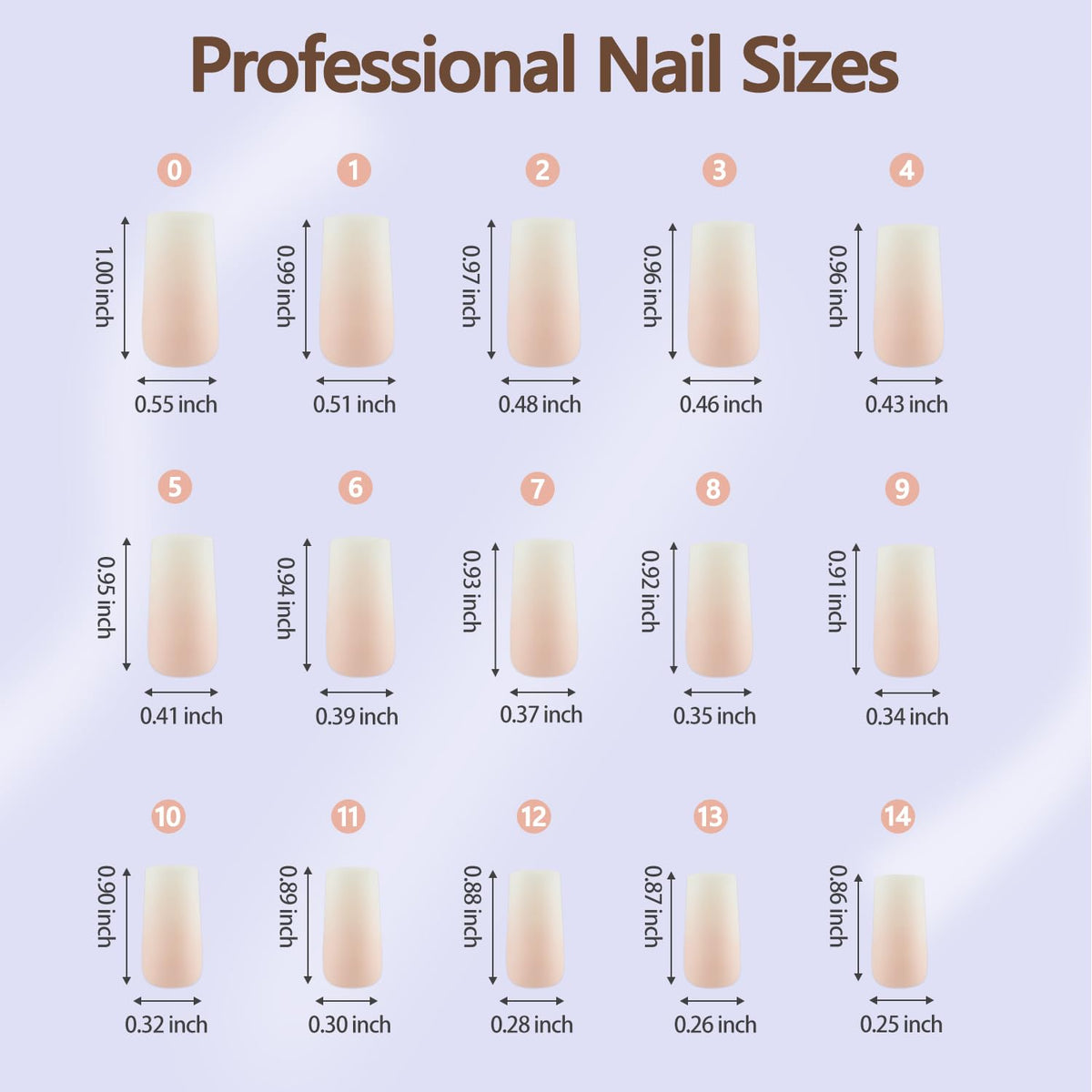 Misssix laid-out 15 sizes display for easy size selection