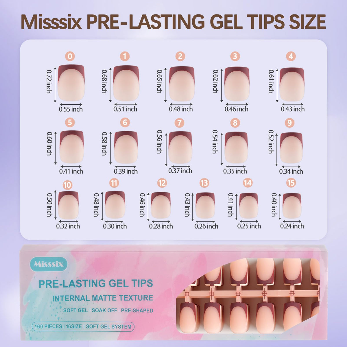 Misssix sizing comparison by a finger to show accurate size matching
