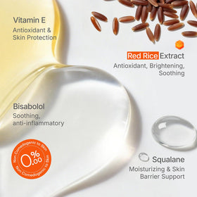 Mistine application on hand demonstrating quick absorption and no white cast