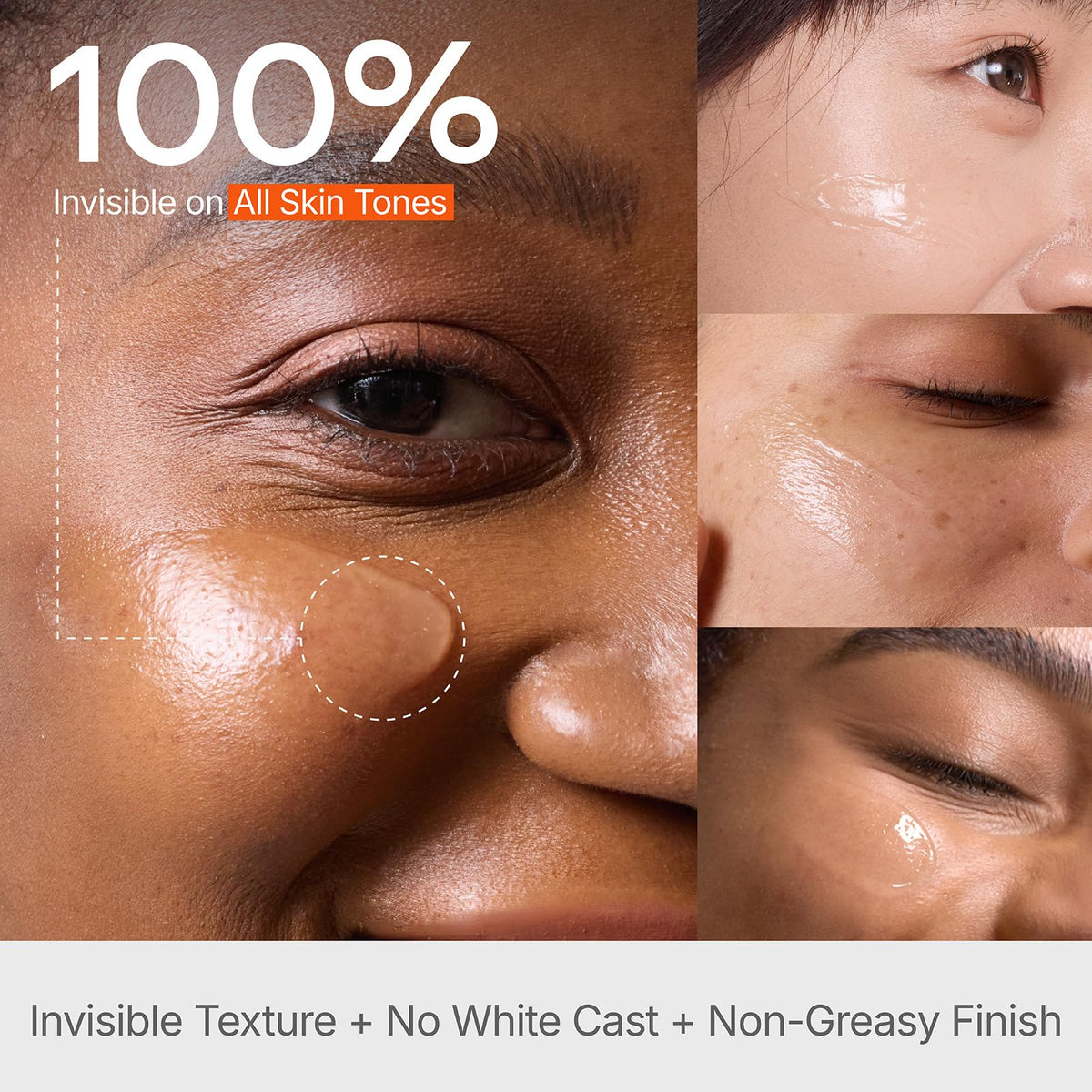 Mistine gel texture closeup showing clear lightweight formula and smooth spread