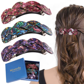 Mistofu front packaging showing three barrettes and polished presentation