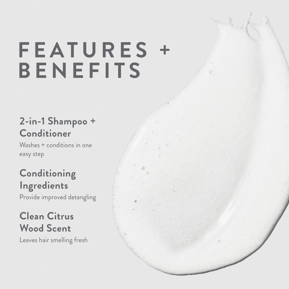 MITCH pour showing gel texture and consistency, visible conditioning benefit