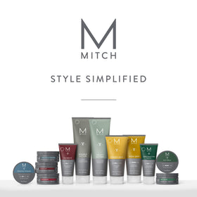 MITCH on bathroom shelf in grooming routine to inspire everyday use