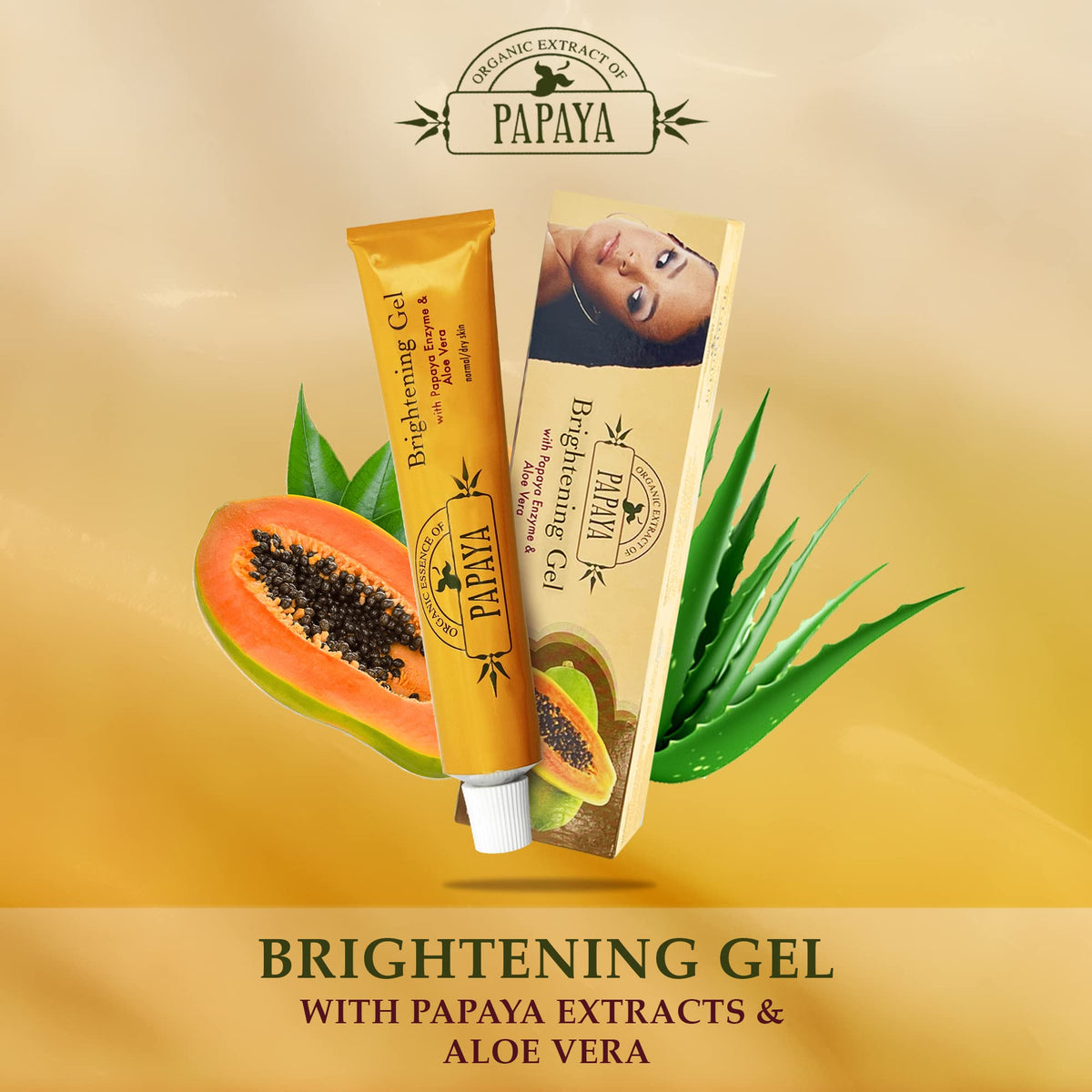 MITCHELL BRANDS papaya cream texture close-up highlighting smooth absorbency