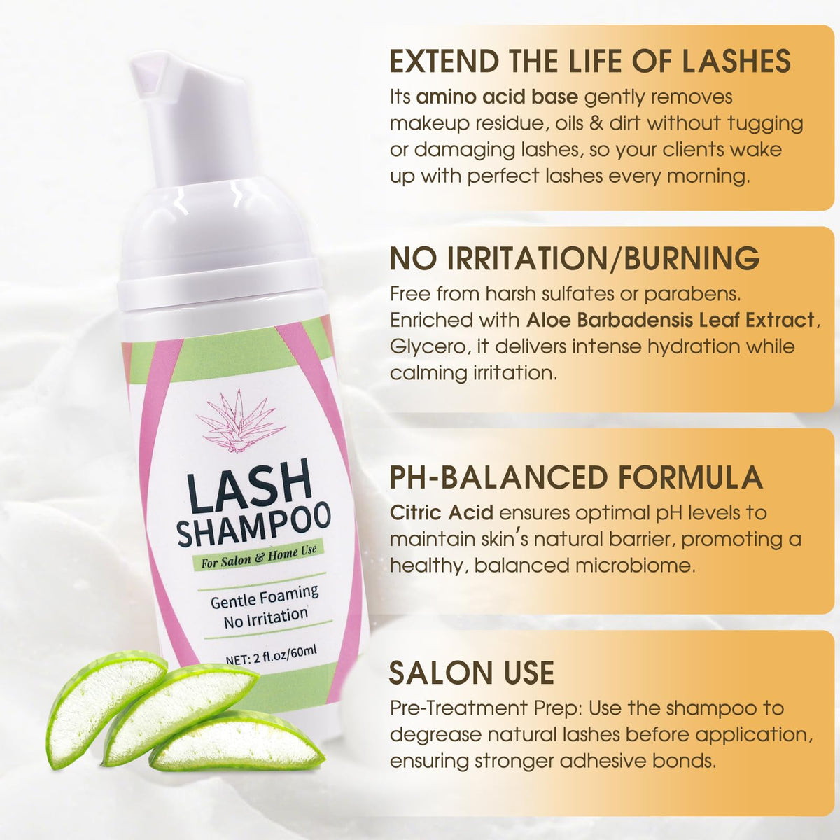 Technician using Miuffue shampoo to cleanse lashes for improved adhesive bonding