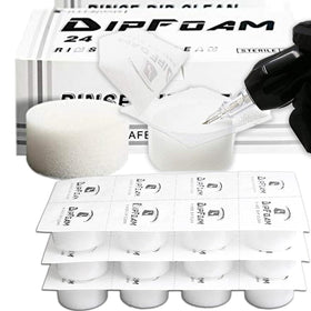 MIUXIA front packaging showing 24 capped dip foam cups for hygienic rinsing