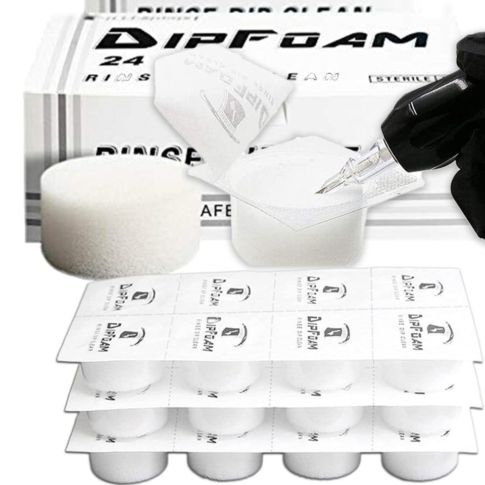 MIUXIA front packaging showing 24 capped dip foam cups for hygienic rinsing
