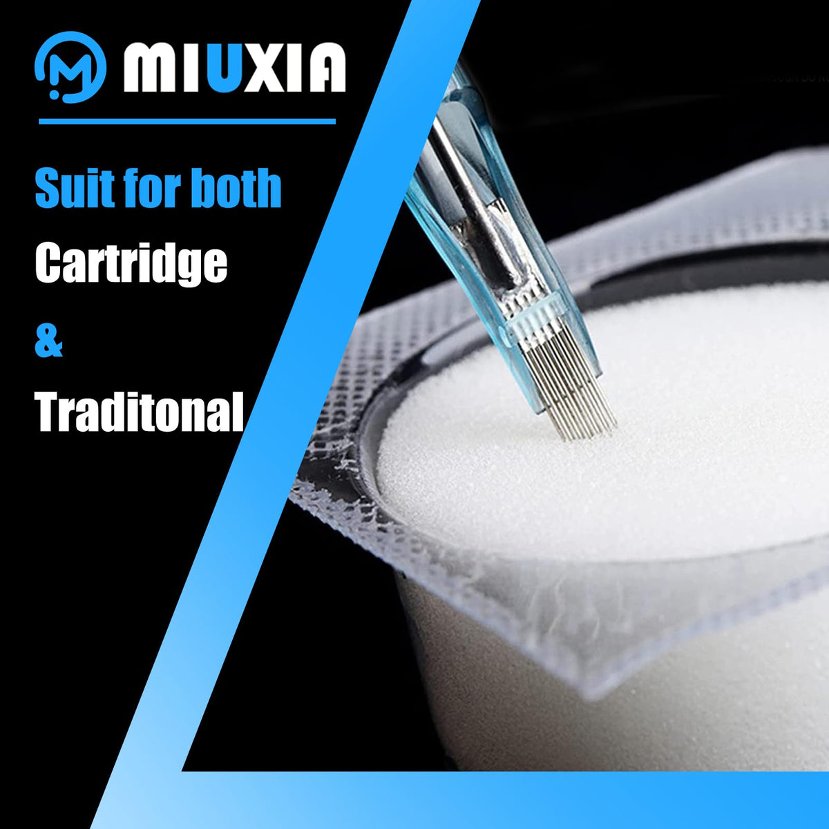 MIUXIA sealed cup opened to reveal foam insert for clean single use