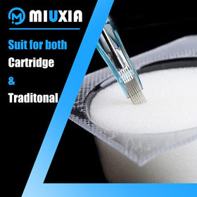 MIUXIA sealed cup opened to reveal foam insert for clean single use