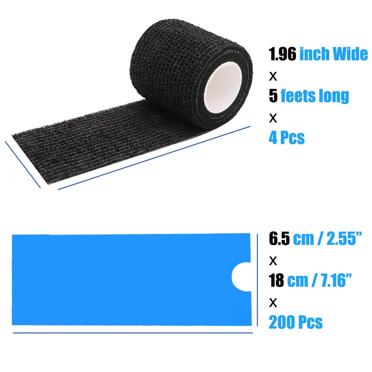 Miuxia grip tape roll detail showing breathable fabric and self-adhesive benefit