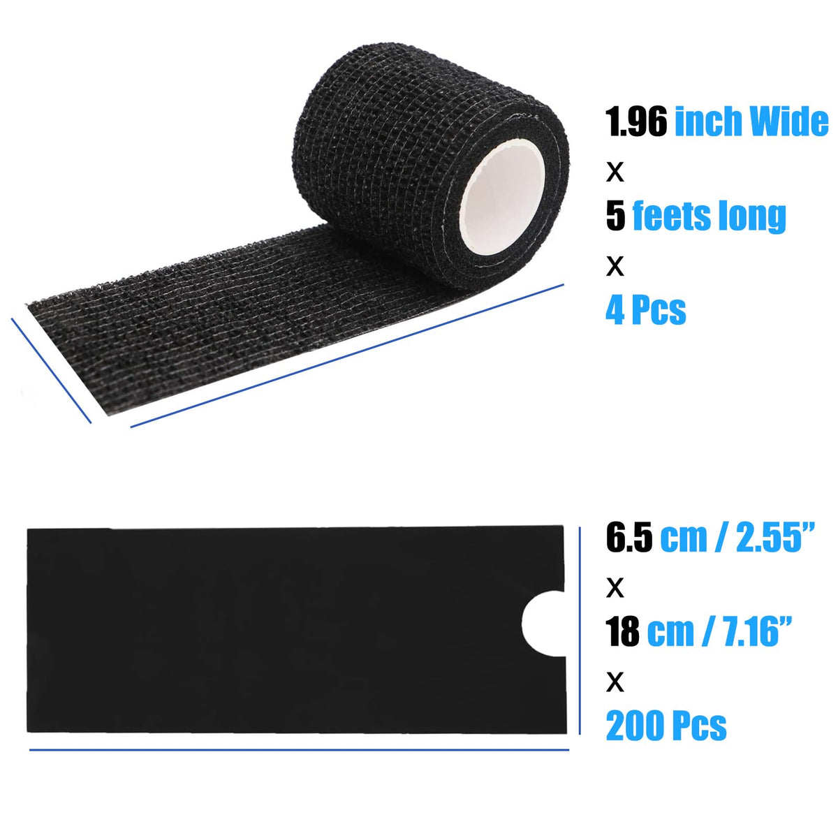 Miuxia grip wrap rolls detail showing breathable, self-adhesive tape
