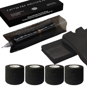 Miuxia front pack of black pen sleeves showing quantity and benefit