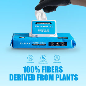 MIUXIA wipes tucked into travel kit demonstrating compact portability for artists