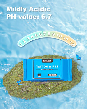 MIUXIA wipes used during tattoo session showing clean workspace and efficient use
