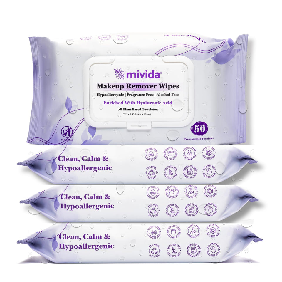 mivida front packaging showing 4 tubs and brand clarity, convenient bulk