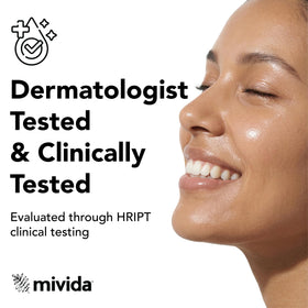 mivida single wipe unfolded showing size and soft texture benefit