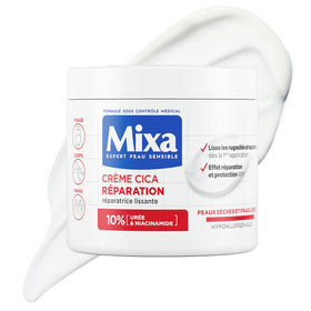 Mixa Cica Réparation front pot showing label and 400ml size for long-lasting repair