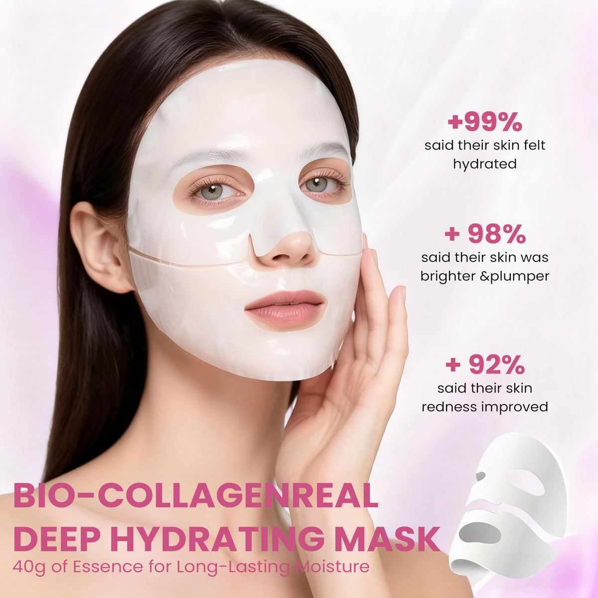 MIXAROLA gel texture close-up revealing smooth bio-collagen gel and hydration