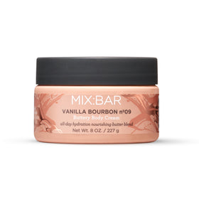 MIX:BAR front jar showing clean packaging and warm vanilla scent benefit
