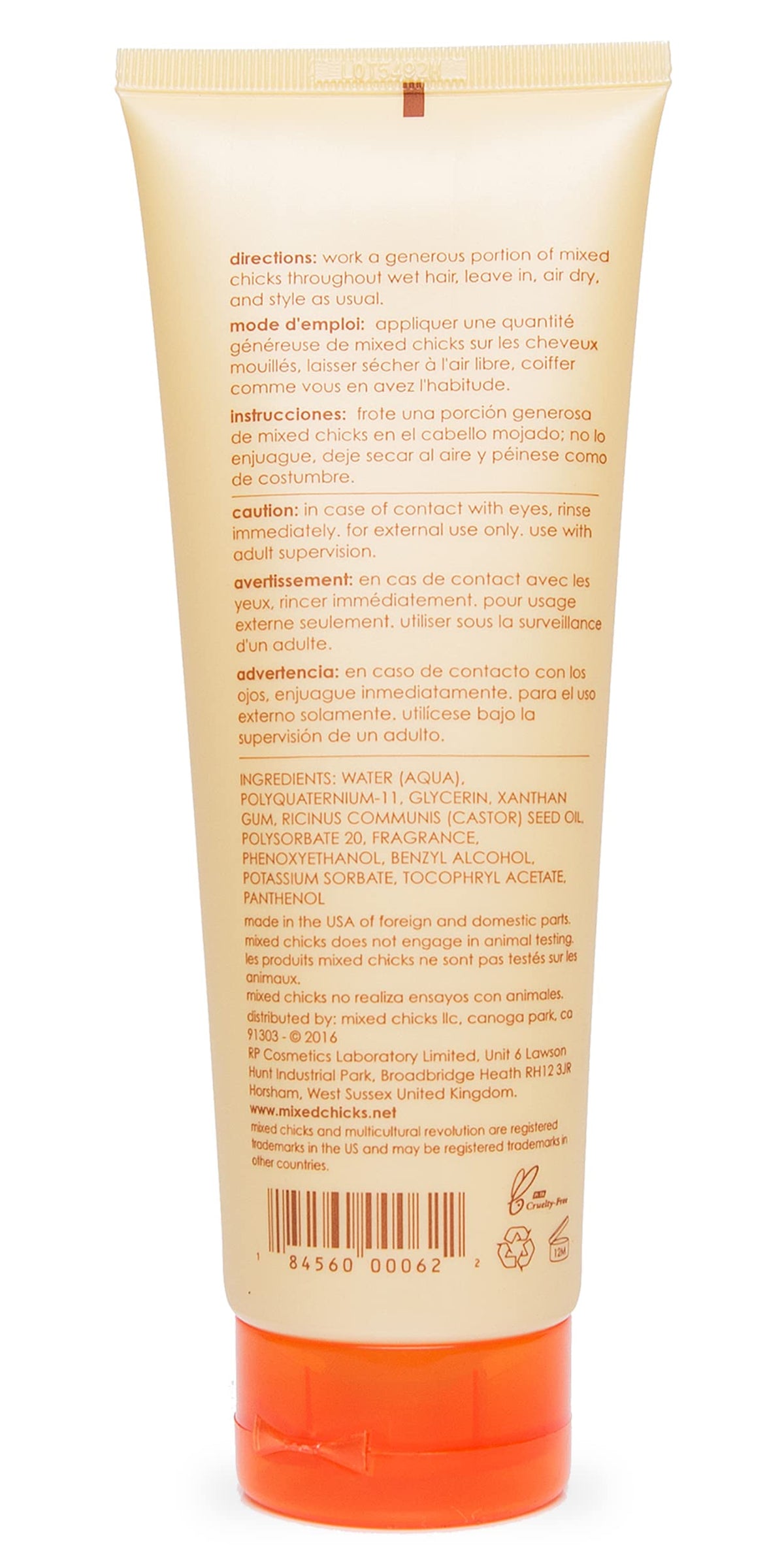 Mixed Chicks back label with ingredients visible for ingredient transparency