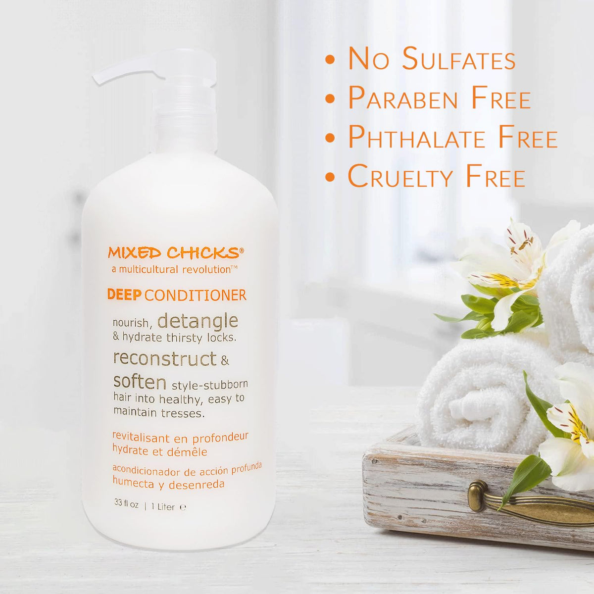 Mixed Chicks back label with directions and ingredients for informed use