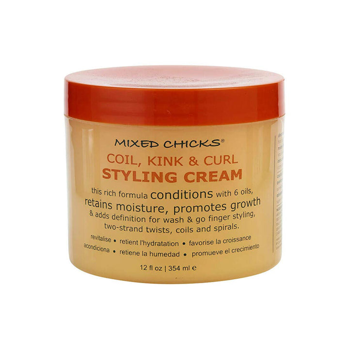 Mixed Chicks front jar shot showing product branding and clear benefit of definition