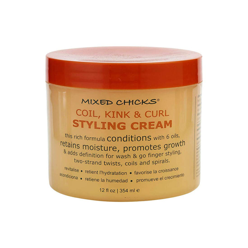 Mixed Chicks front jar shot showing product branding and clear benefit of definition