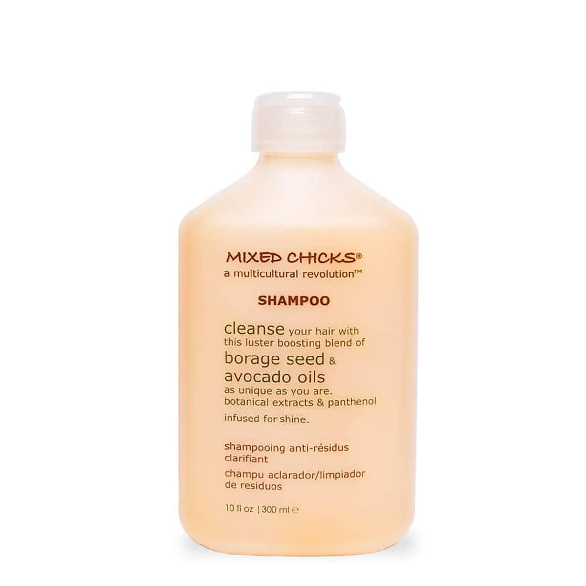 Mixed Chicks bottle front view showing gentle clarifying shampoo benefit