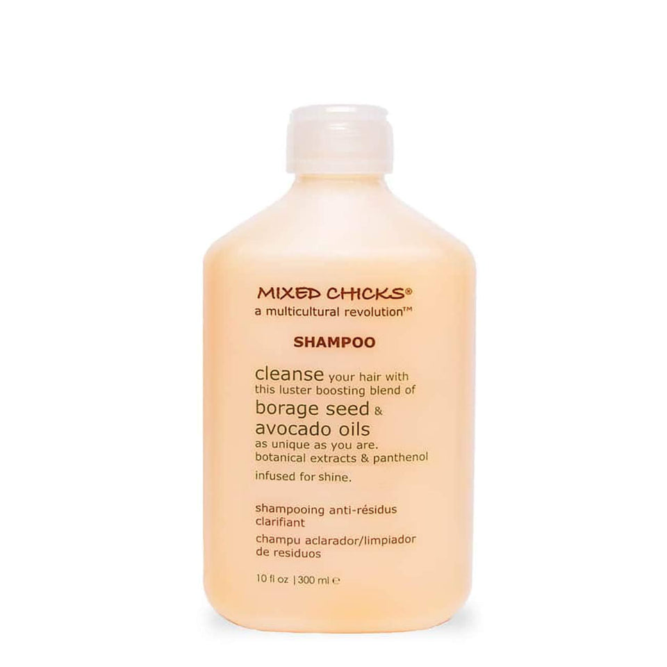 Mixed Chicks bottle front view showing gentle clarifying shampoo benefit