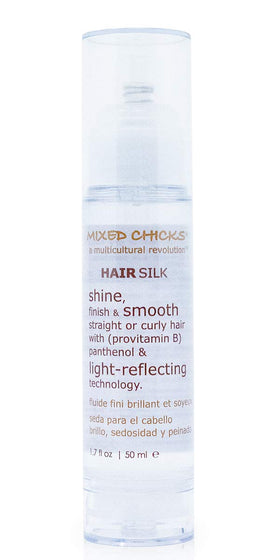 Mixed Chicks bottle front view showing glossy finish benefit