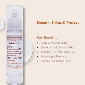 Mixed Chicks texture on hand demonstrating lightweight shine benefit