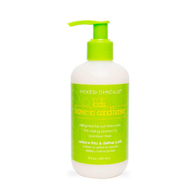Mixed Chicks front bottle image showing kid-friendly leave-in benefits