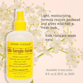 Mixed Chicks cream texture on hand showing lightweight slip for easier detangling