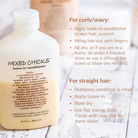 Mixed Chicks bottle held for scale indicating 10 fl.oz size