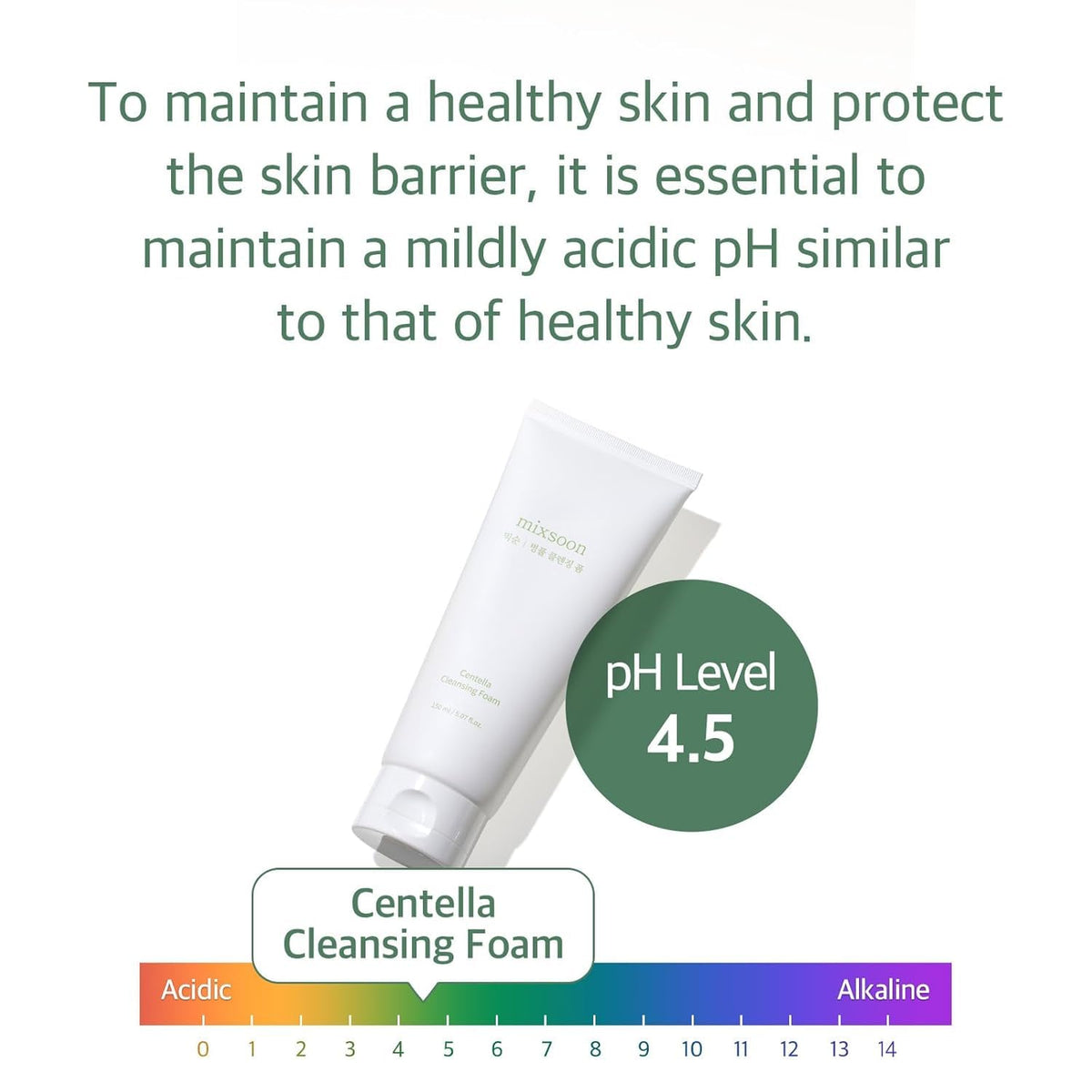 mixsoon bottle in hand illustrates 150ml scale and travel-friendly benefit