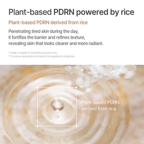 mixsoon bottle label detail showing ingredients list and rice-based formulation benefit