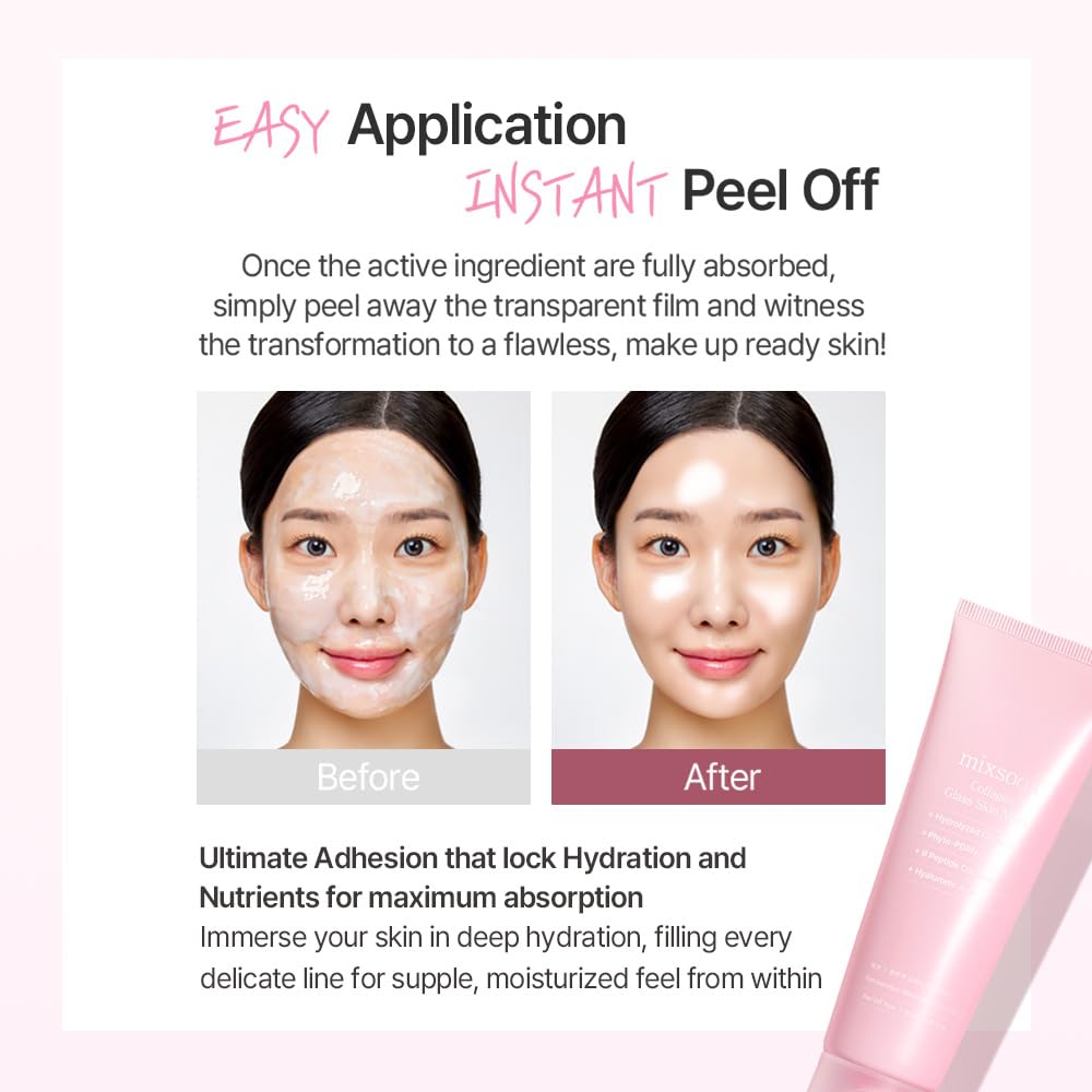 mixsoon applied on face demonstrating even coverage and simple at-home use