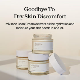 mixsoon cream swatched on hand demonstrating lightweight absorption and hydration