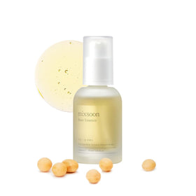 mixsoon bottle front view showing label and dewy aesthetic benefits