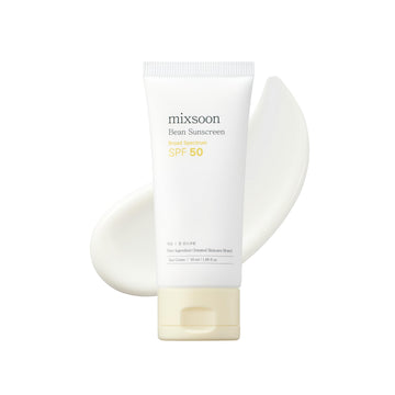 mixsoon front packaging showing SPF 50 and 50ml, clear product benefit
