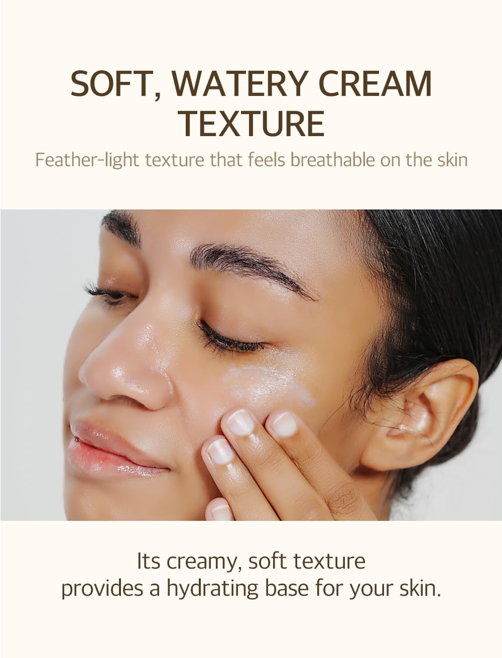 mixsoon sunscreen blended then foundation applied, shows no white cast