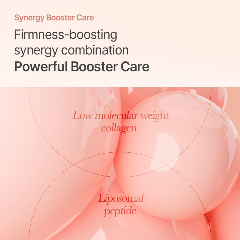 mixsoon bottle beside PDRN and collagen ingredient visuals to show active benefits