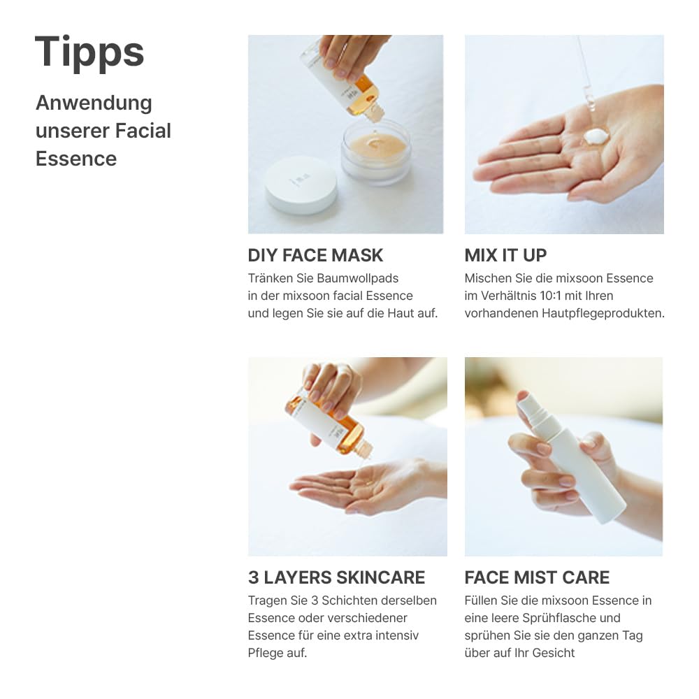 mixsoon bottle scale with hand showing 100ml size and travel-friendly convenience benefit