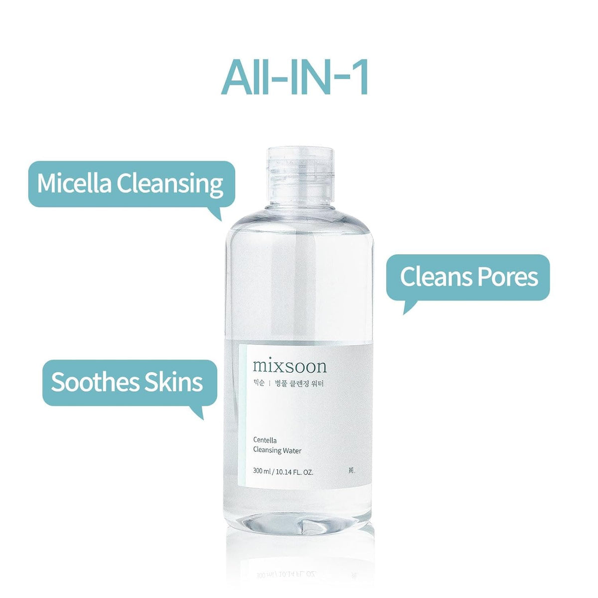 mixsoon cleansing water on cotton pad removing makeup effectively
