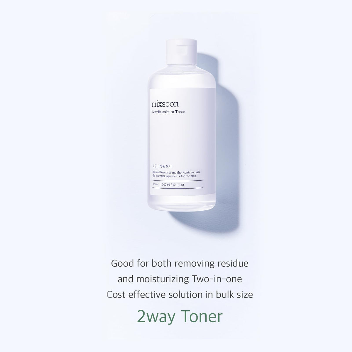 mixsoon toner in skincare routine setting, calming barrier support benefit