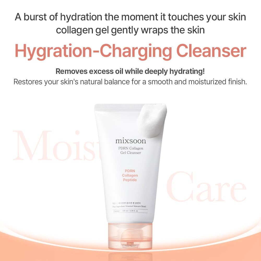 mixsoon pouring cleanser onto hand to show easy dispensing and smooth application