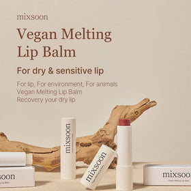mixsoon dry rose open wand showing melting balm texture and smooth application benefit hydration