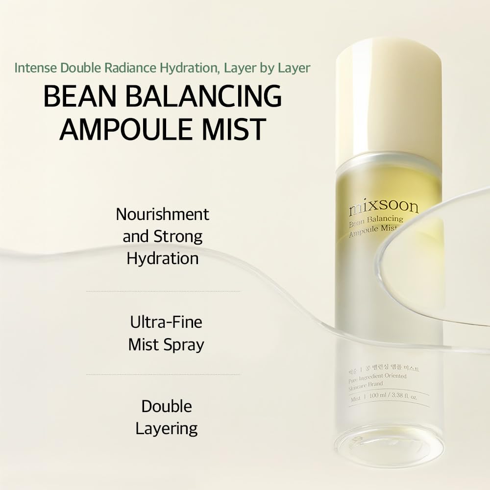 mixsoon fine mist spraying evenly, quick-absorbing hydration benefit